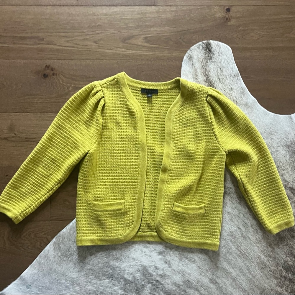 Ann Taylor Yellow Green Sweater
